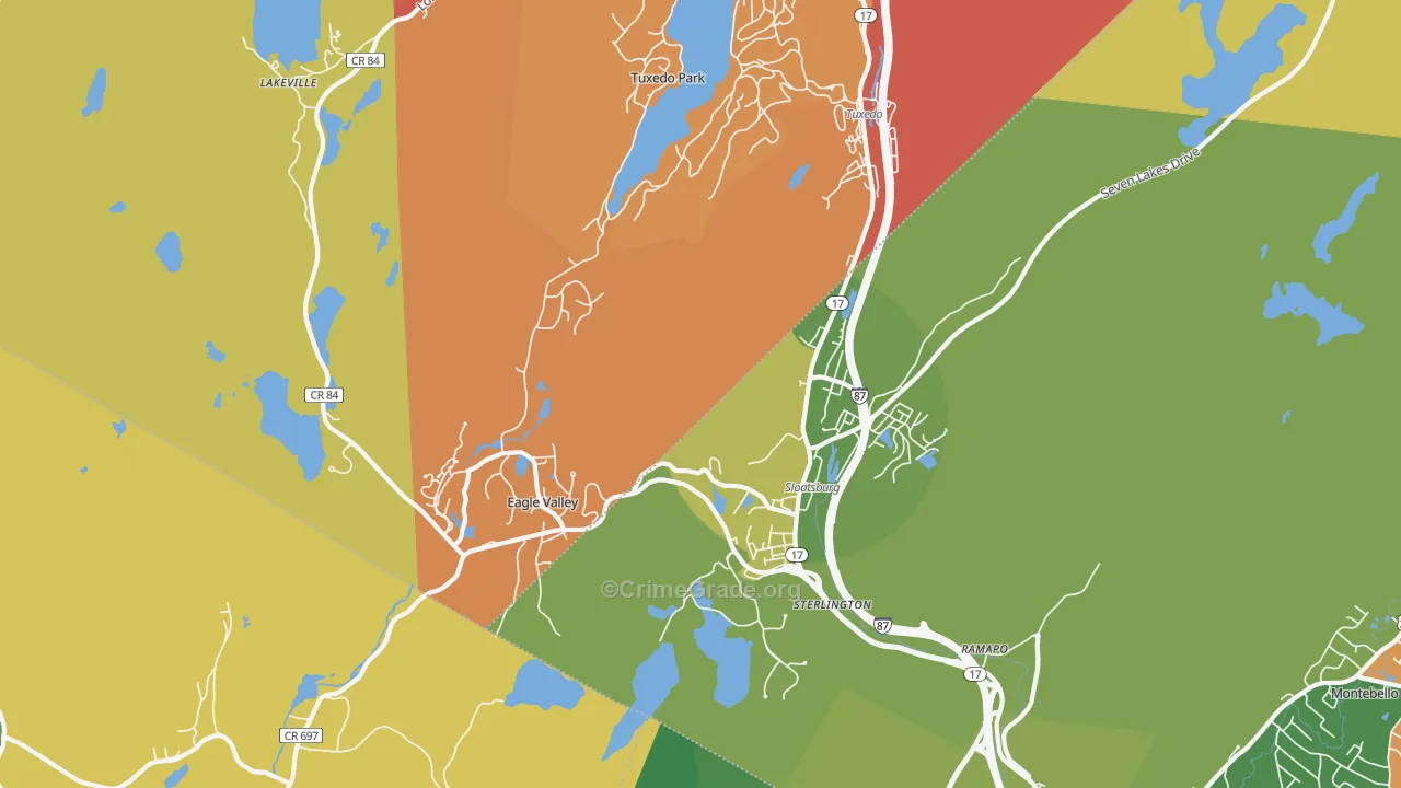 Sloatsburg, NY Map of Murder Rates