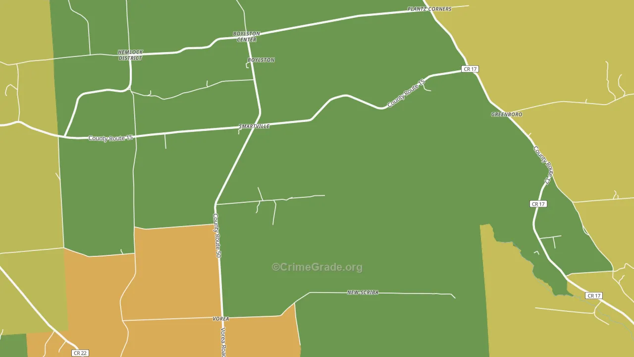 Smartville, NY Map of Murder Rates