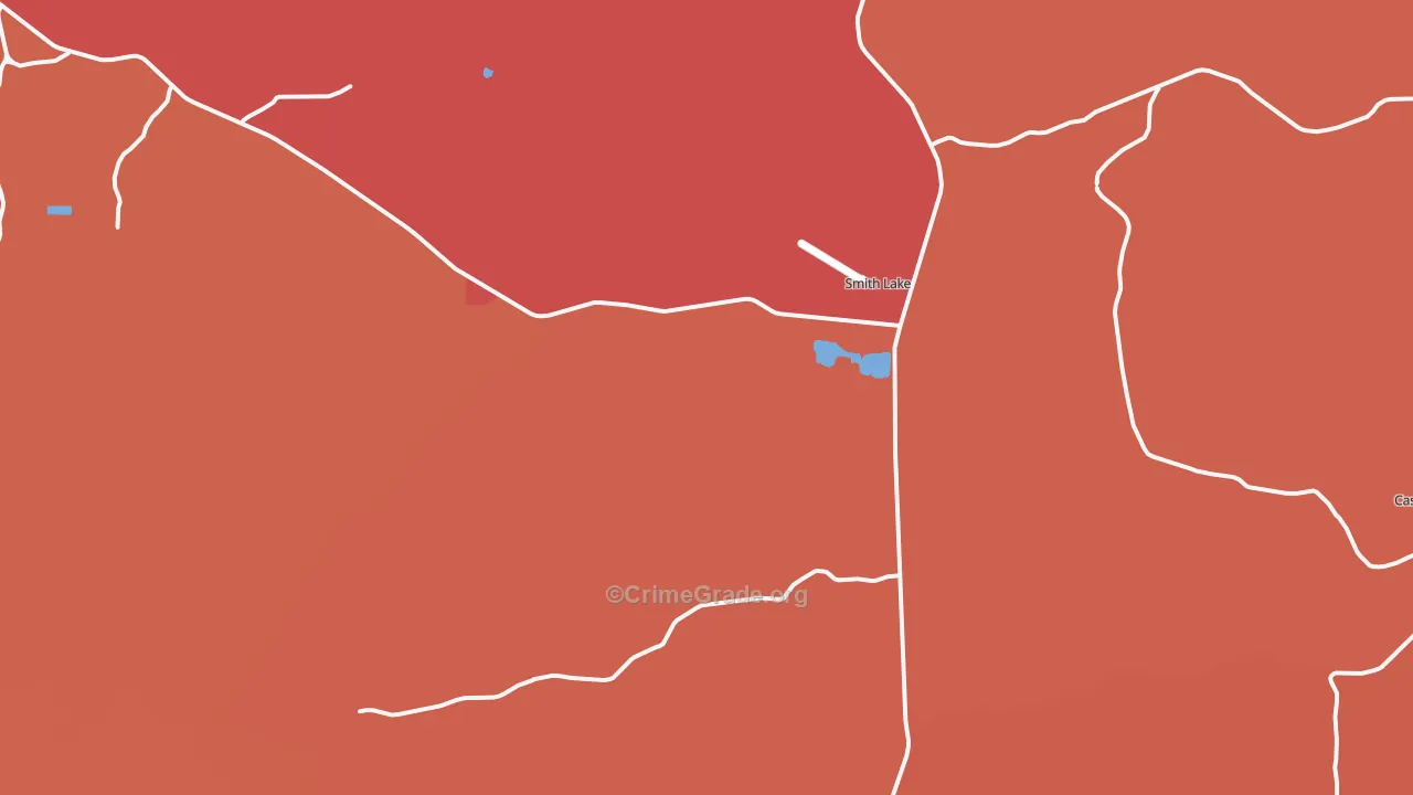 Smith Lake, NM Map of Murder Rates