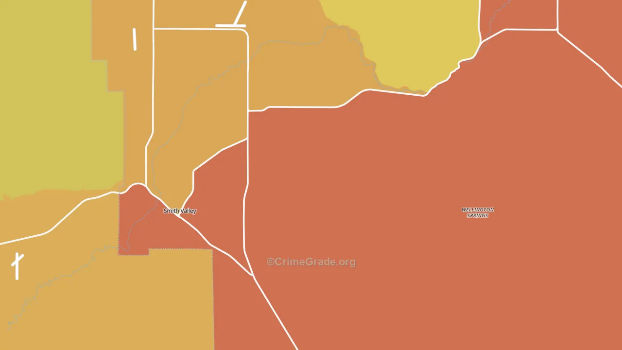 Smith, NV Map of Murder Rates