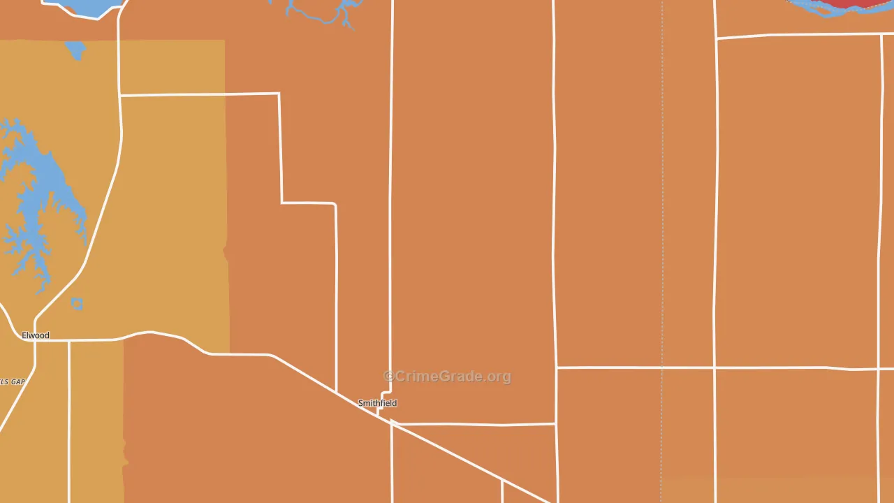 Smithfield, NE Map of Murder Rates