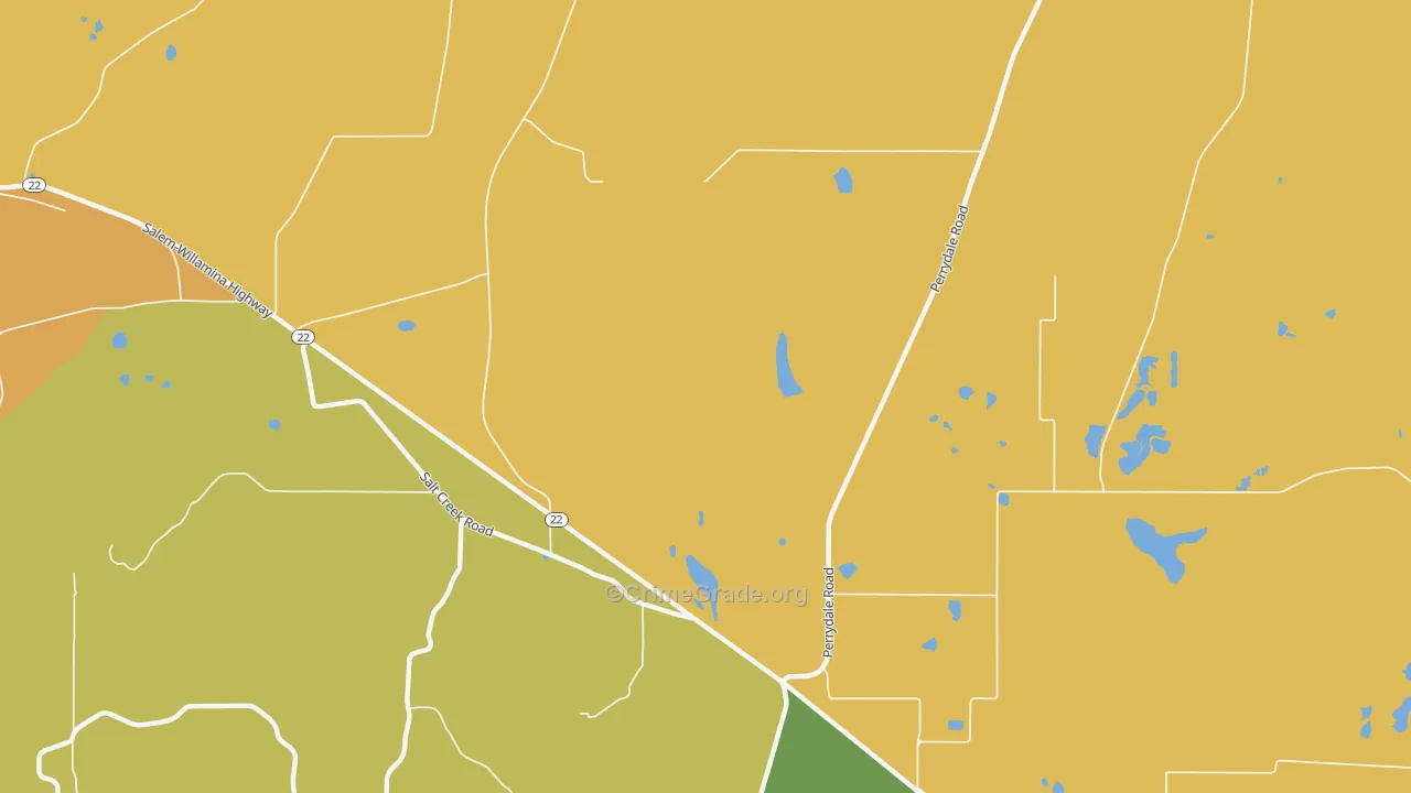 Smithfield, OR Map of Murder Rates