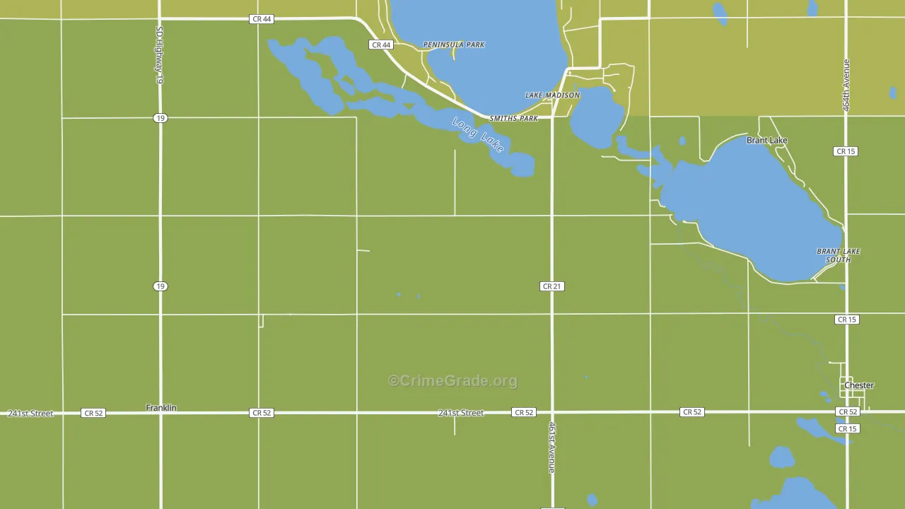 Smiths Park, SD Map of Murder Rates