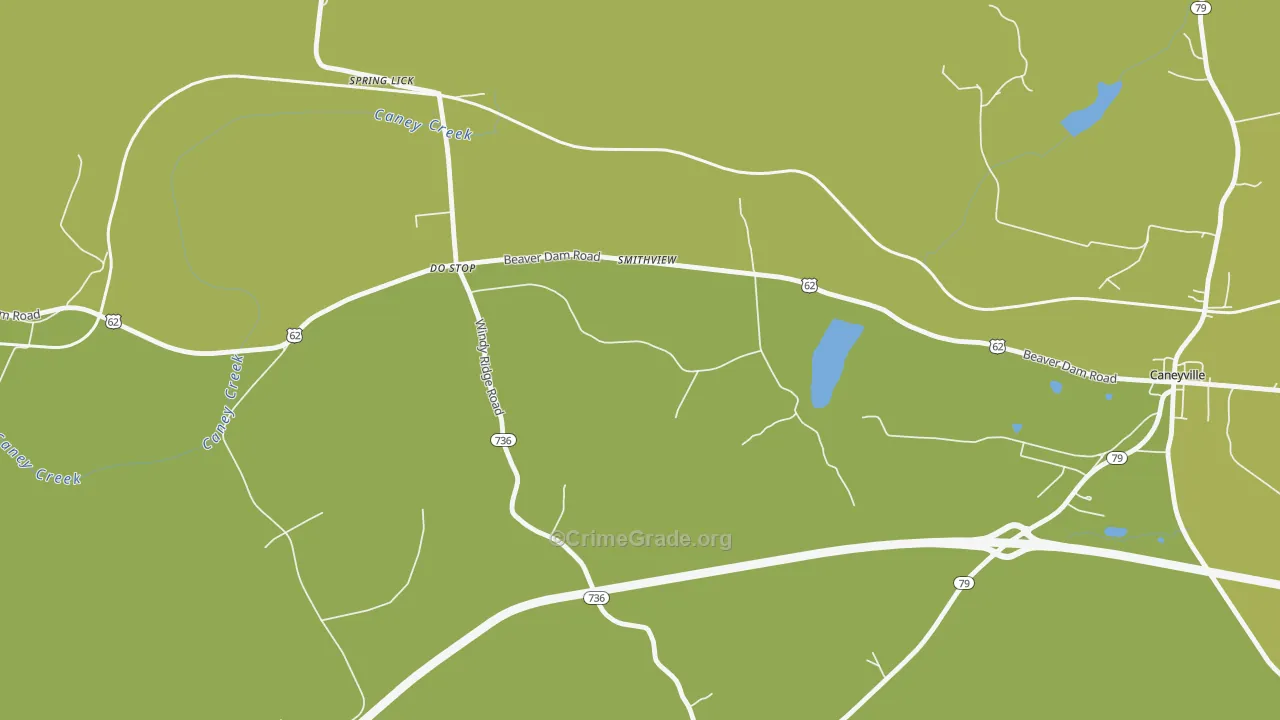Smithview, KY Map of Murder Rates