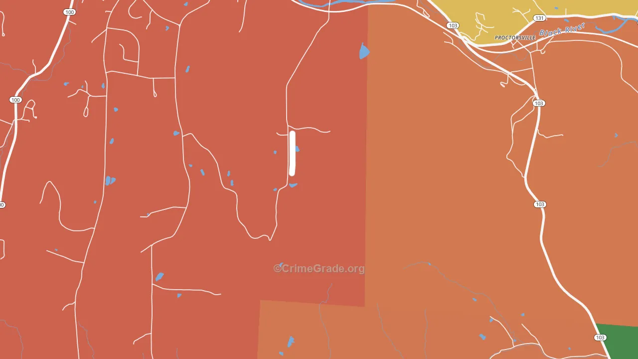 Smithville, VT Map of Murder Rates