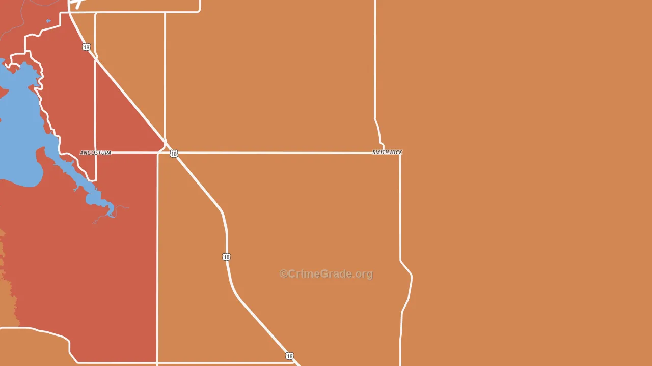 Smithwick, SD Map of Murder Rates
