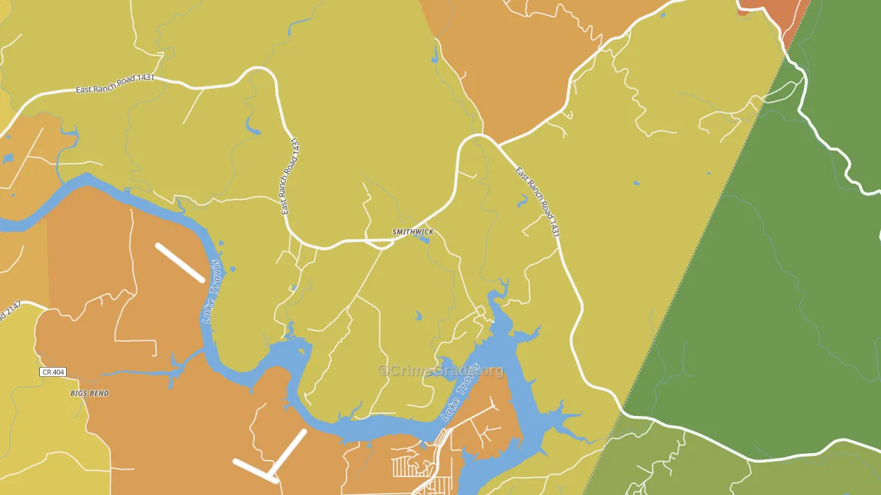Smithwick, TX Map of Murder Rates