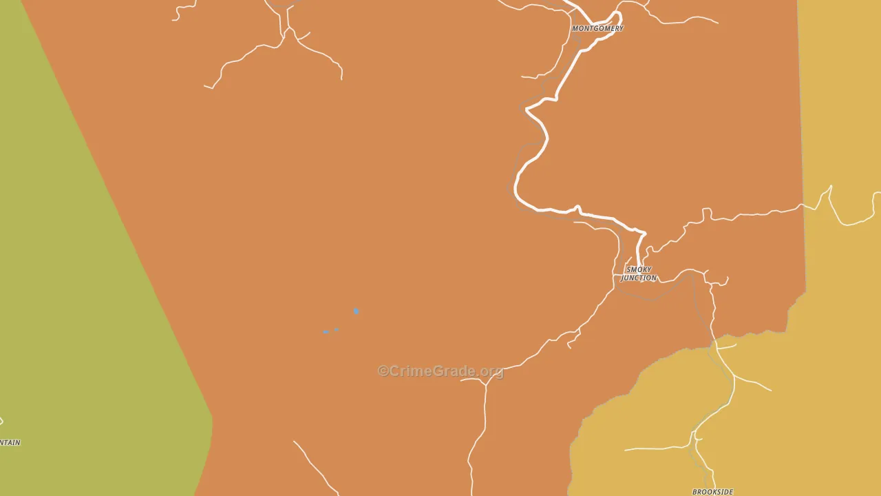 Smoky Junction, TN Map of Murder Rates