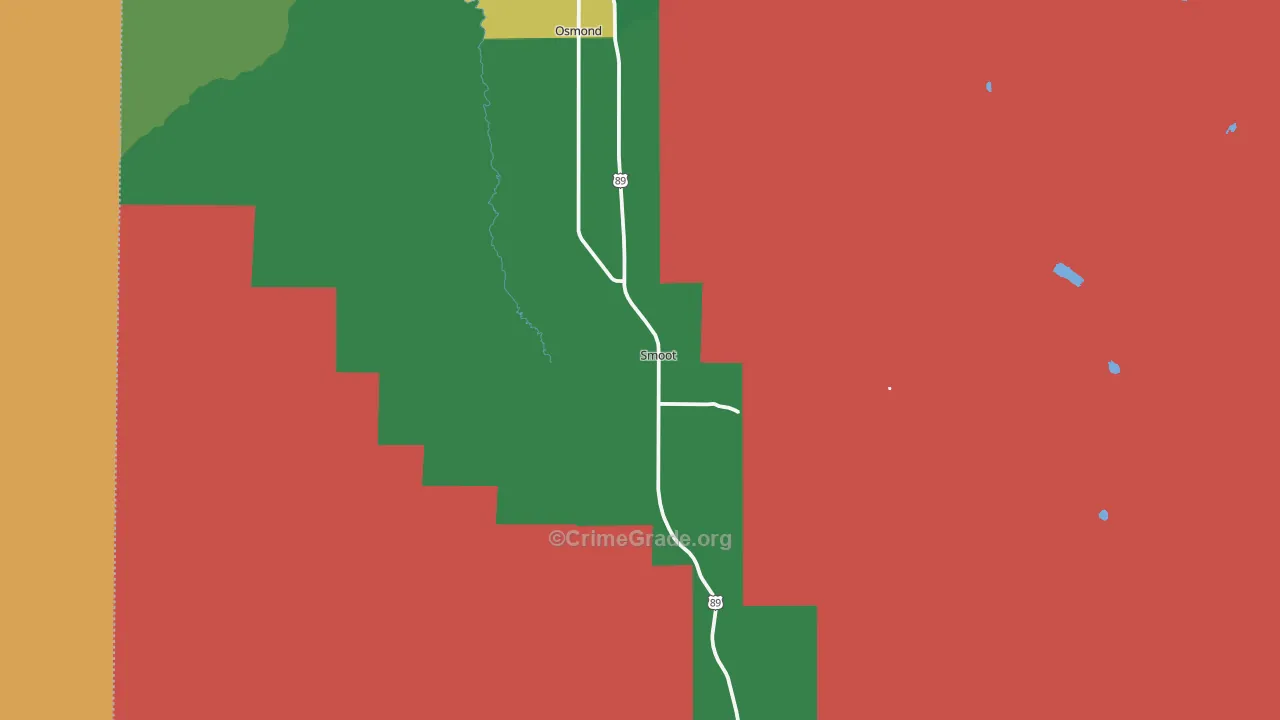 Smoot, WY Map of Murder Rates