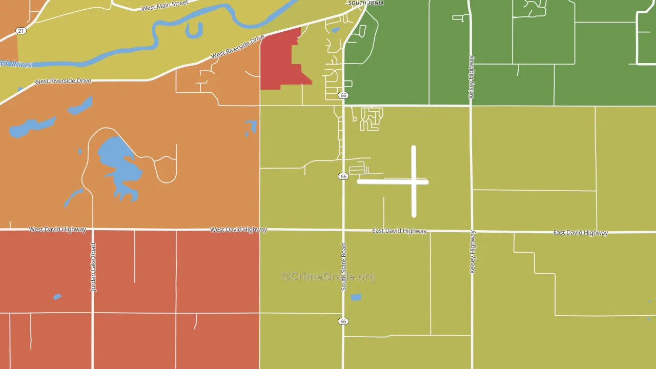 Smyrna, MI Map of Murder Rates