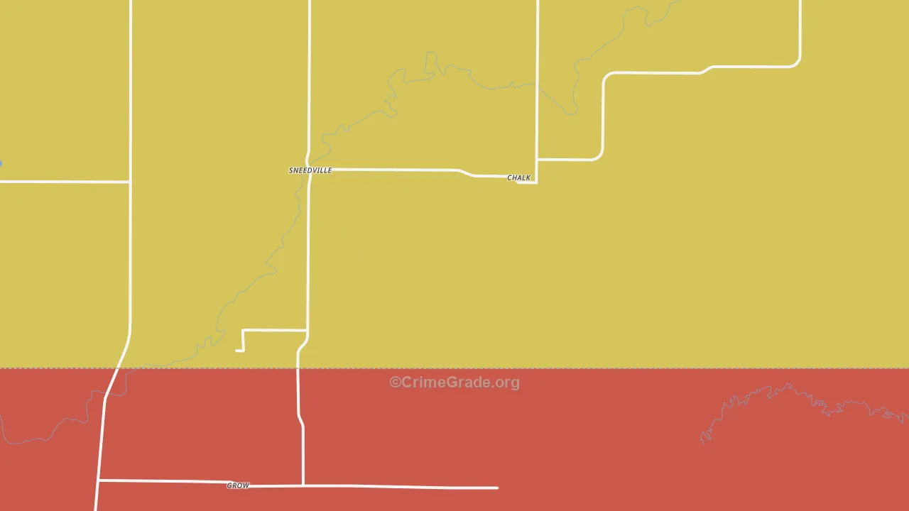 Sneedville, TX Map of Murder Rates