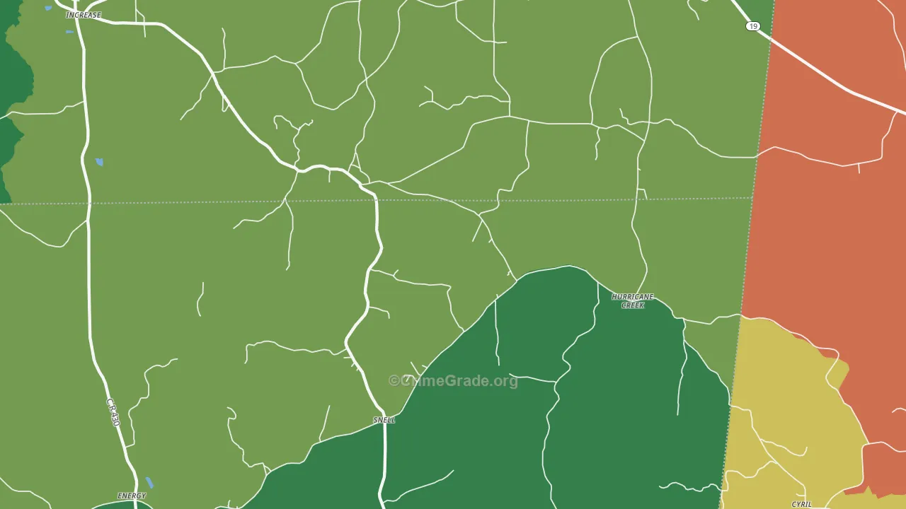 Snell, MS Map of Murder Rates