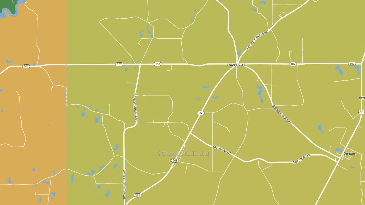 Snipesville, GA Map of Murder Rates