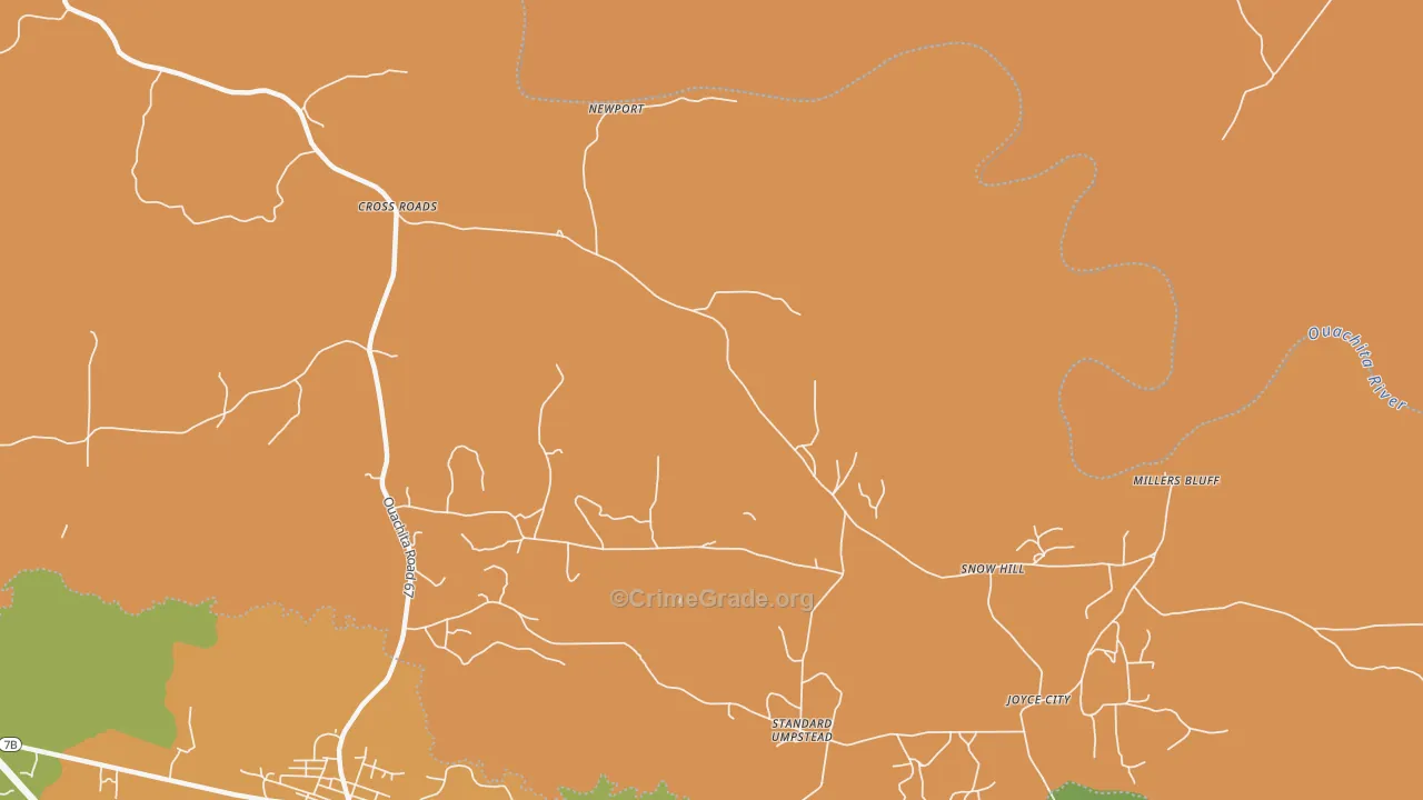 Snow Hill, AR Map of Murder Rates