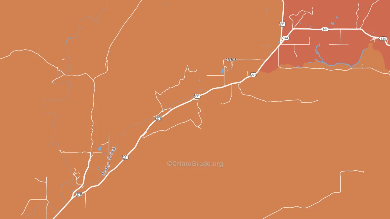 Snow, OK Map of Murder Rates