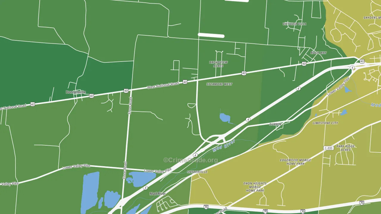 Snyderville, OH Map of Murder Rates