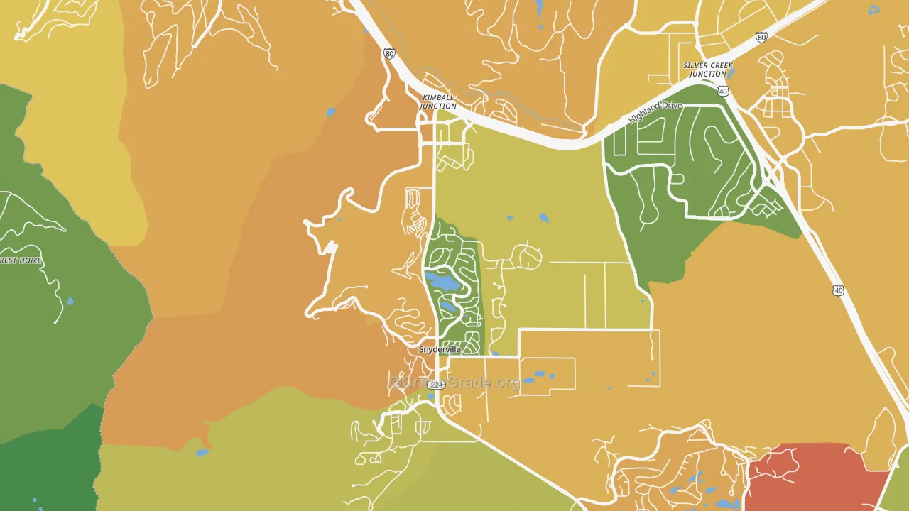 Snyderville, UT Map of Murder Rates