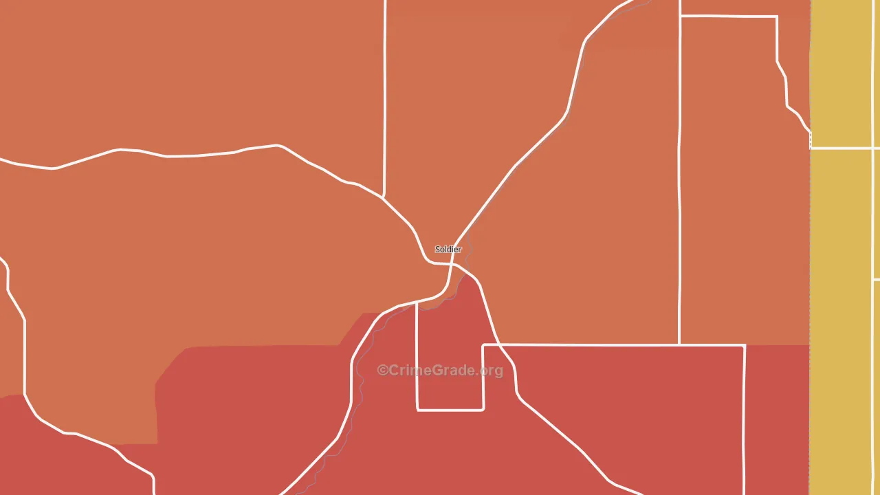 Soldier, IA Map of Murder Rates