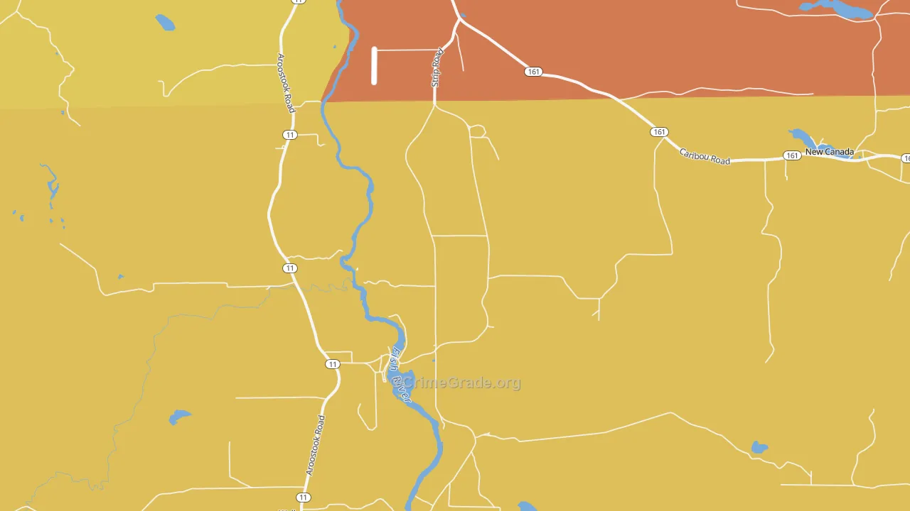 Soldier Pond, ME Map of Murder Rates