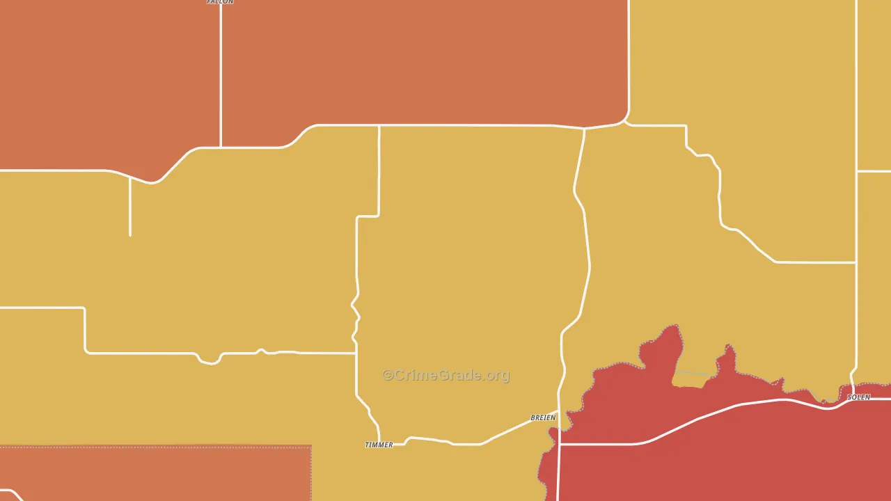 Solen, ND Map of Murder Rates
