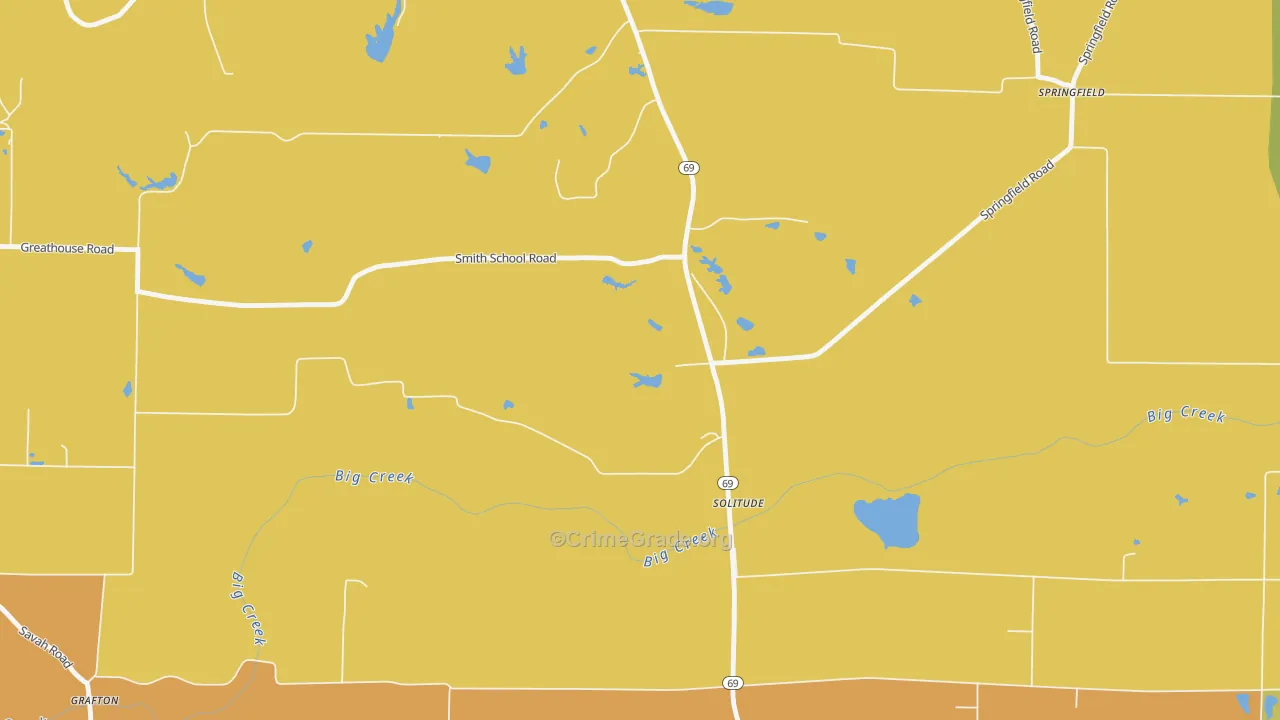 Solitude, IN Map of Murder Rates