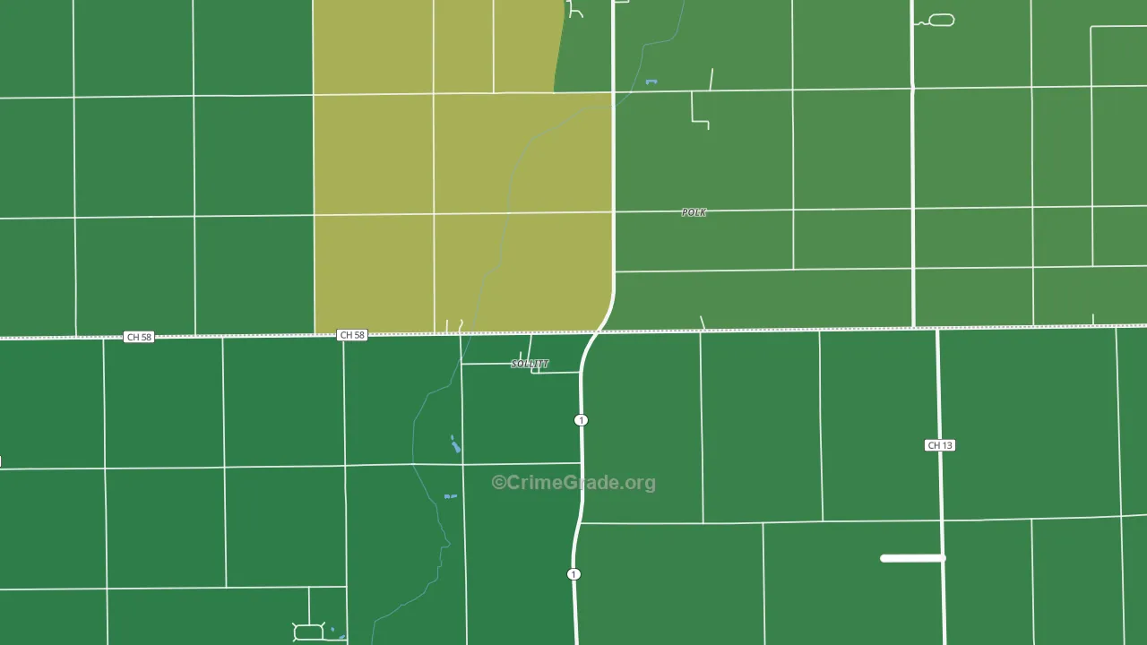 Sollitt, IL Map of Murder Rates