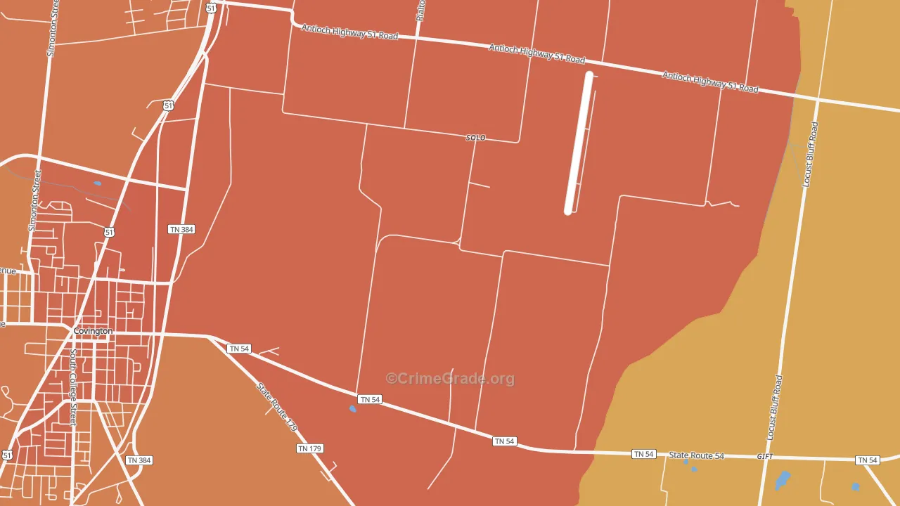 Solo, TN Map of Murder Rates