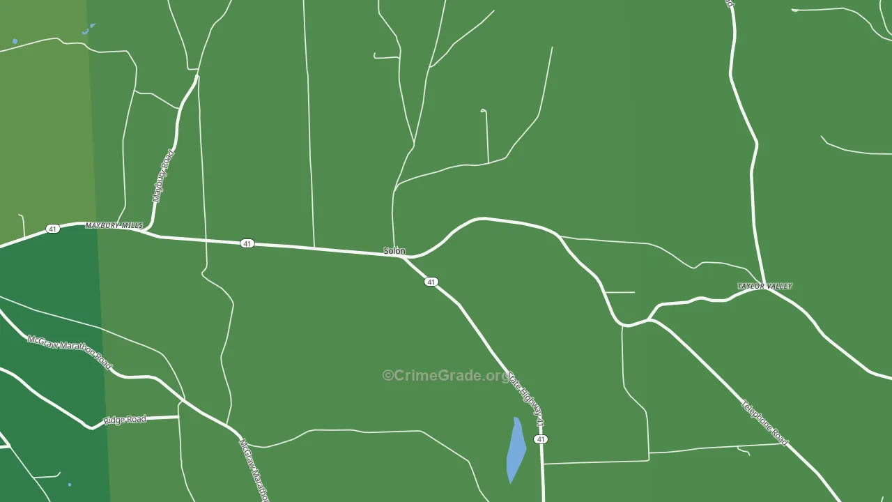 Solon, NY Map of Murder Rates