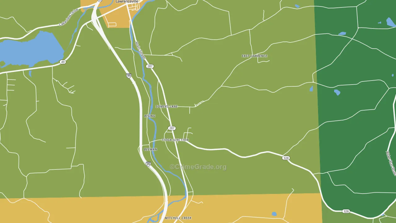 Somers Lane, PA Map of Murder Rates