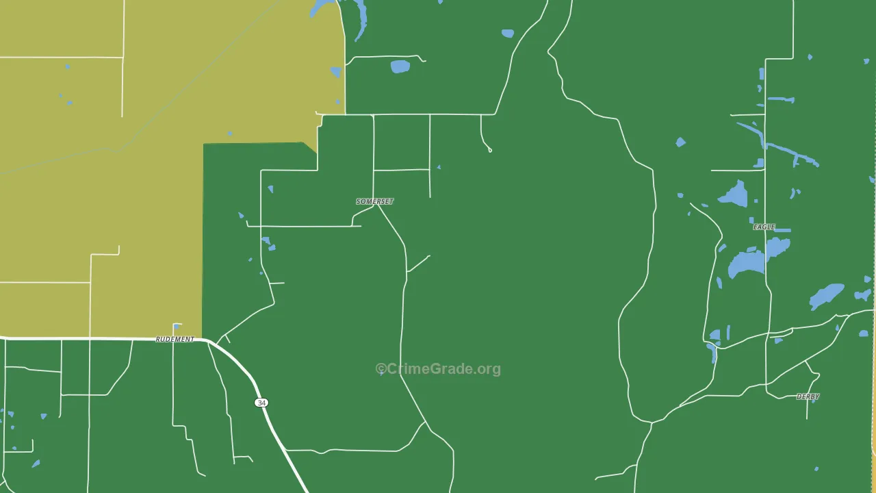 Somerset, IL Map of Murder Rates