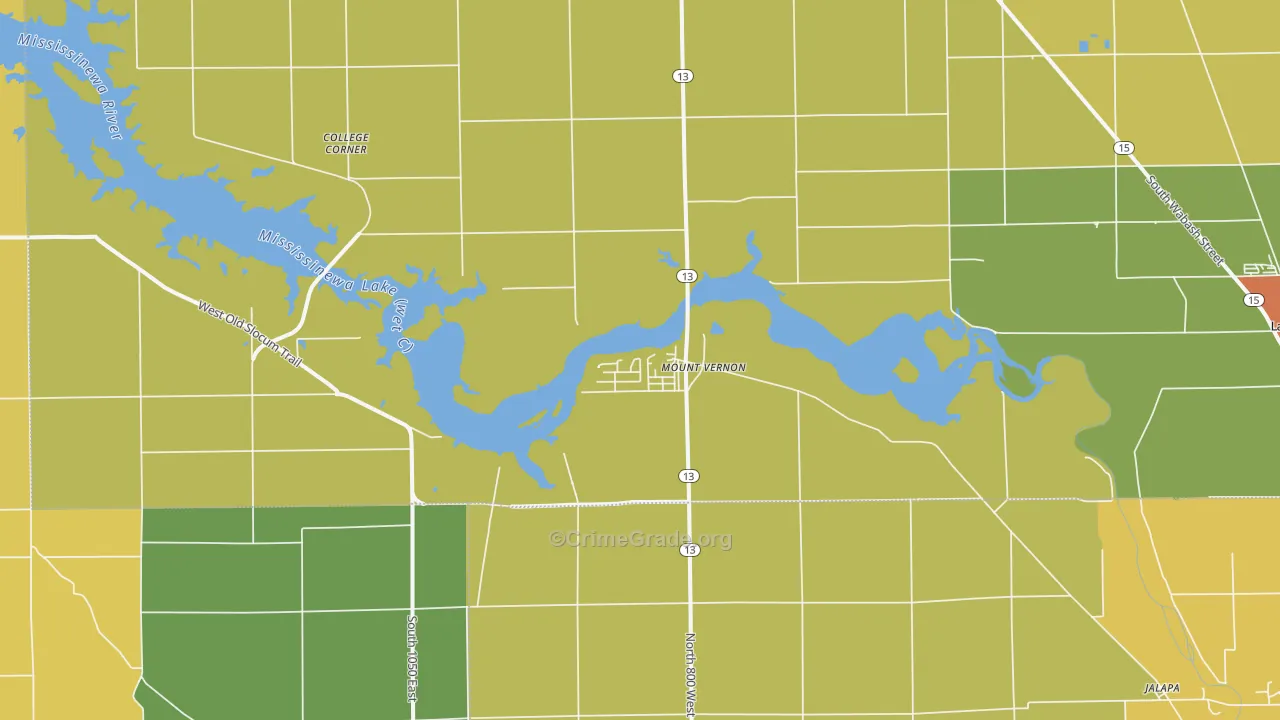 Somerset, IN Map of Murder Rates