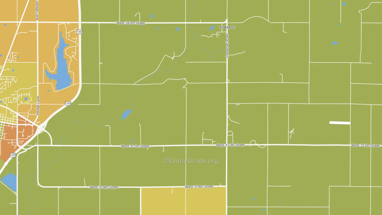 Somerset, KS Map of Murder Rates