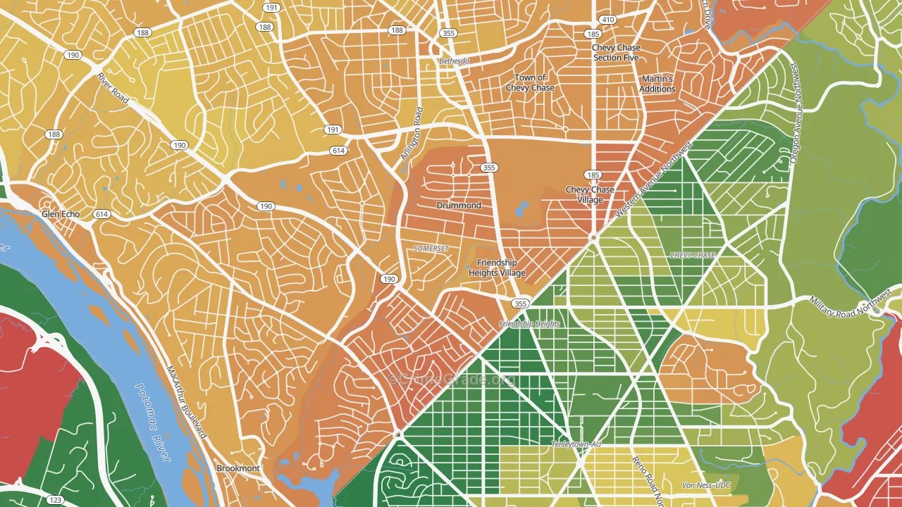 Somerset, MD Map of Murder Rates