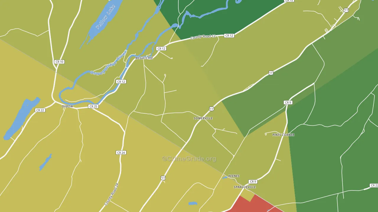 Somerville, NY Map of Murder Rates