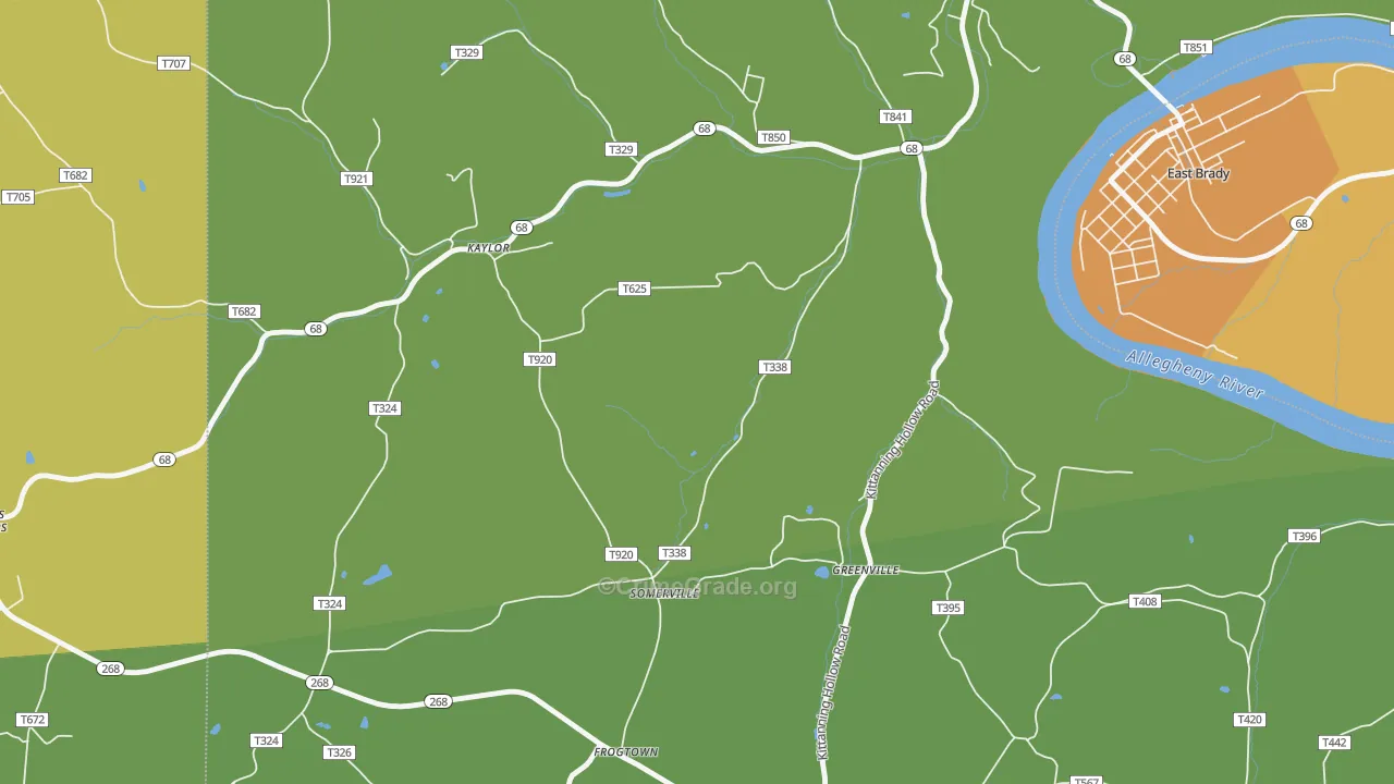 Somerville, PA Map of Murder Rates