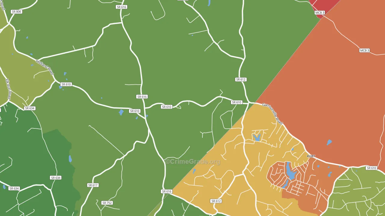 Somerville, VA Map of Murder Rates