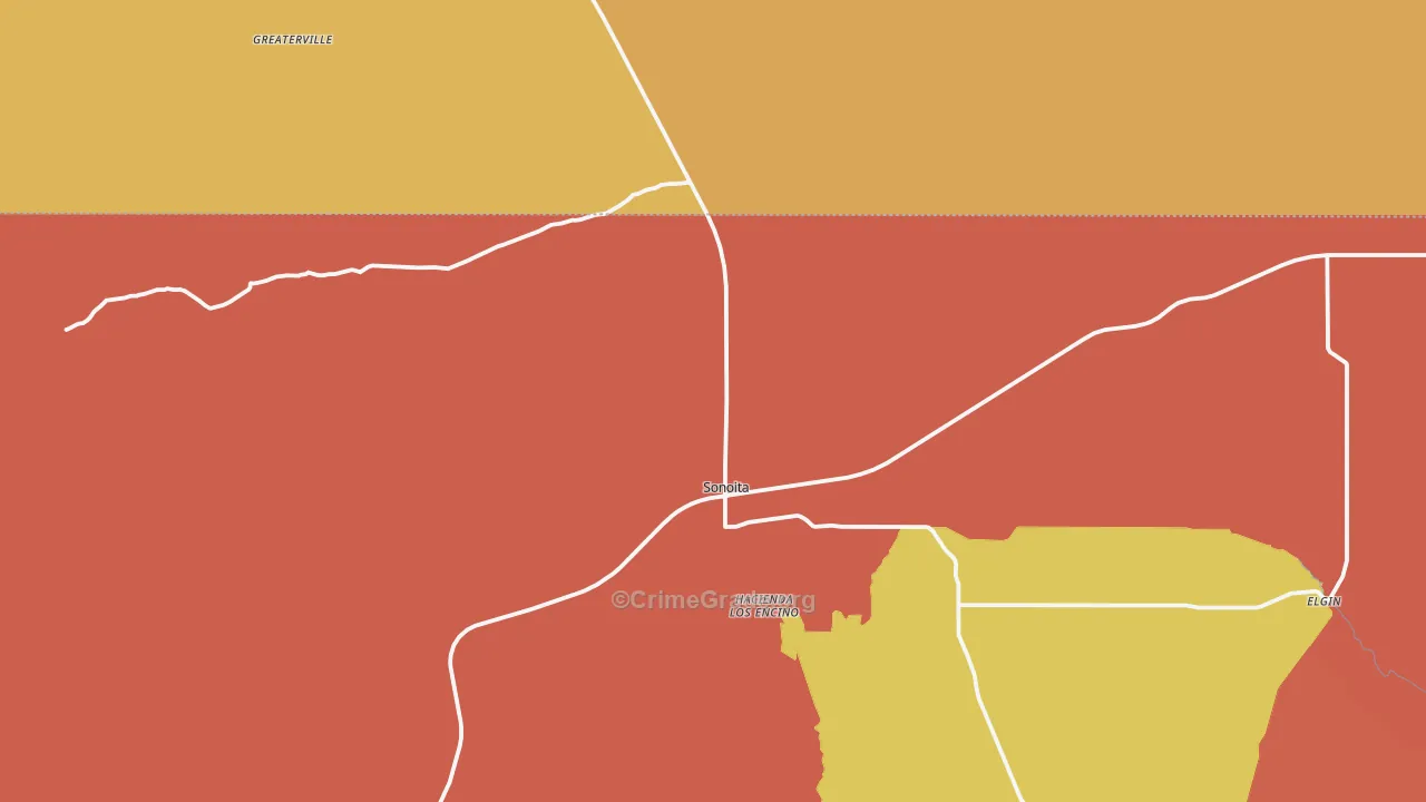 Sonoita, AZ Map of Murder Rates