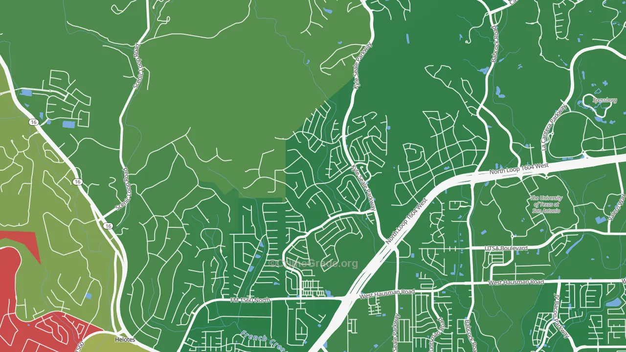 Sonoma Ranch, Helotes, TX Map of Murder Rates