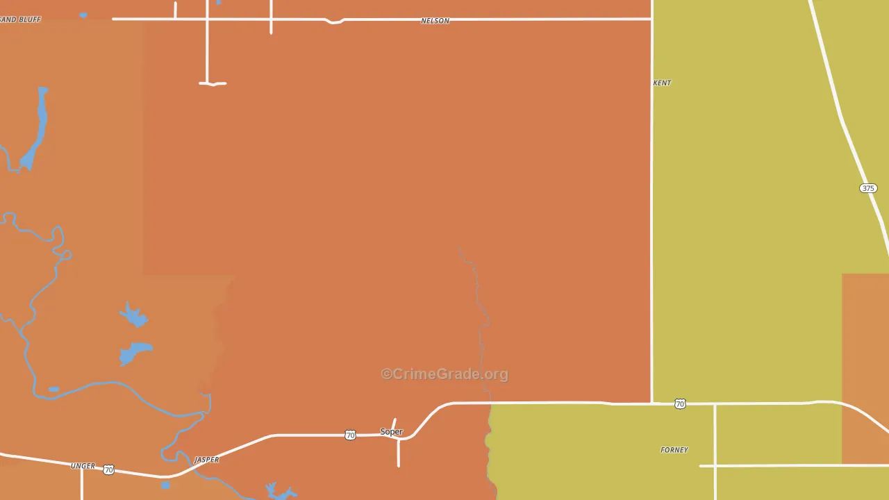 Soper, OK Map of Murder Rates