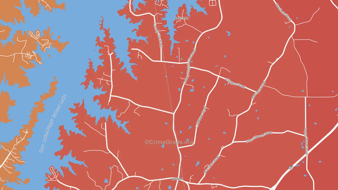 Soul City, NC Map of Murder Rates