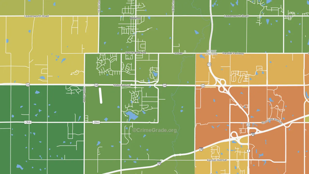 South Basehor, KS Map of Murder Rates