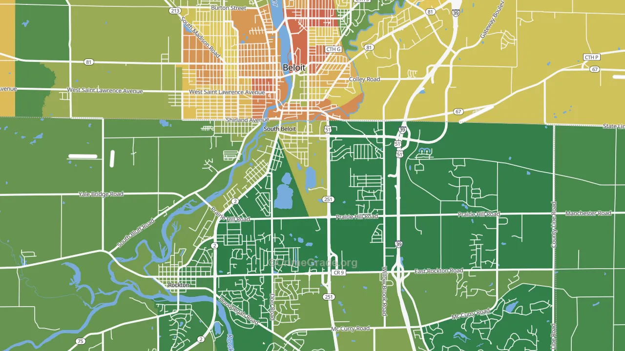 South Beloit, IL Map of Murder Rates