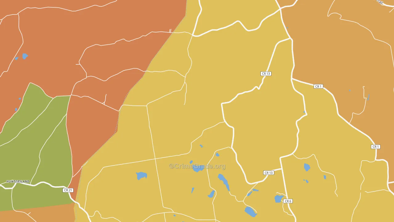 South Berne, NY Map of Murder Rates