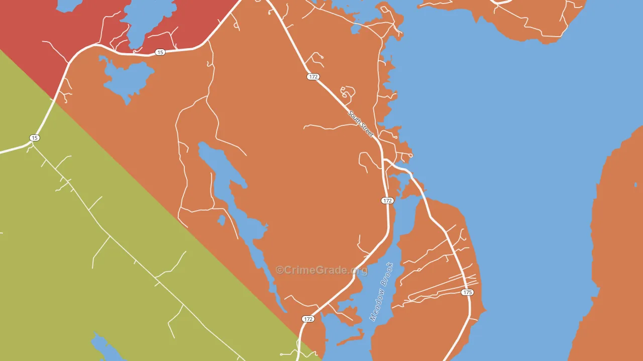 South Blue Hill, ME Map of Murder Rates