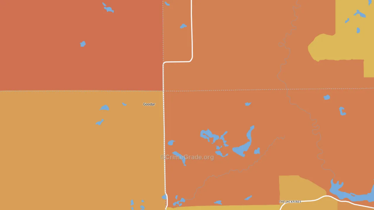 South Branch, MI Map of Murder Rates