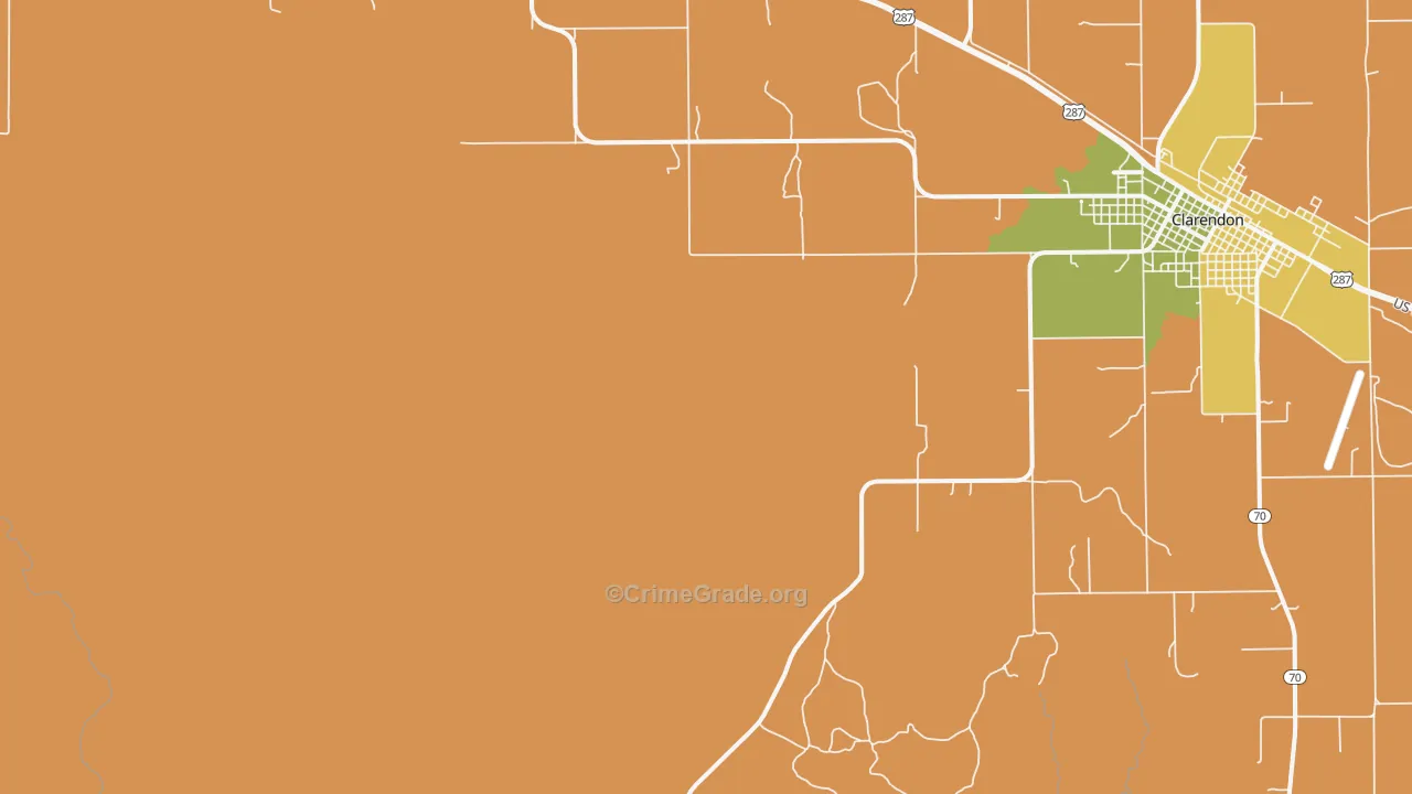 South Brice, TX Map of Murder Rates