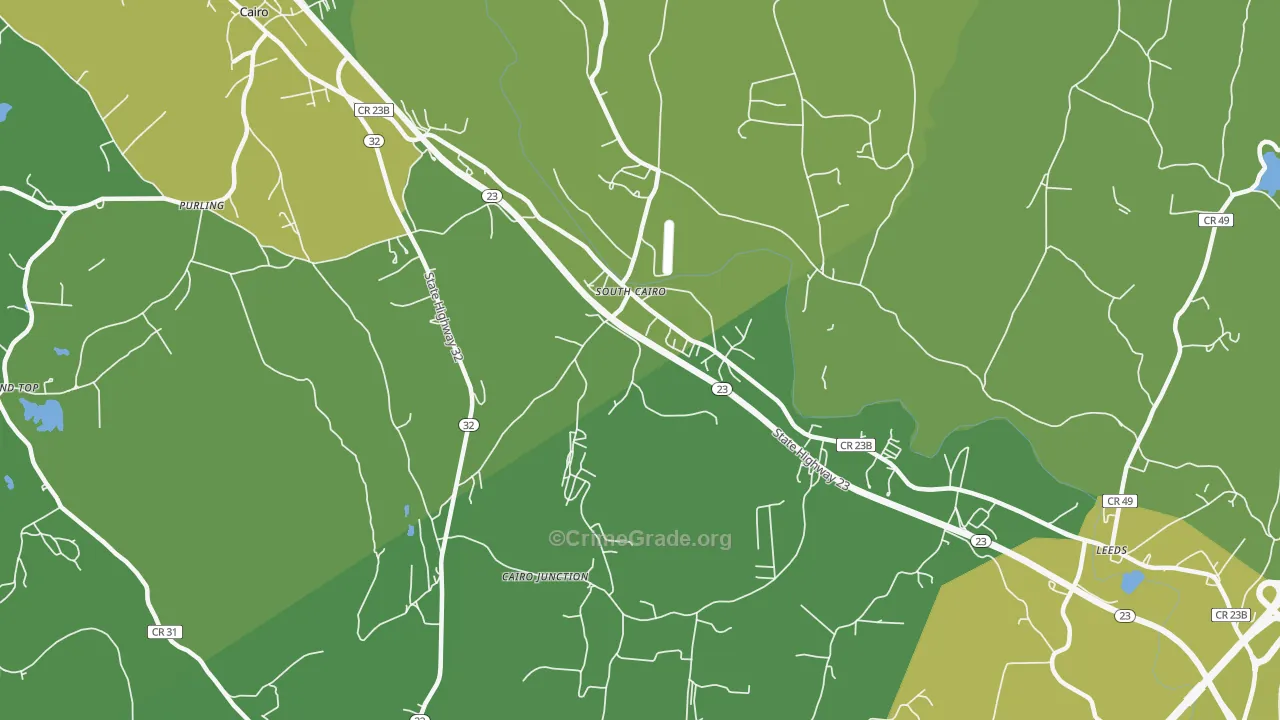 South Cairo, NY Map of Murder Rates