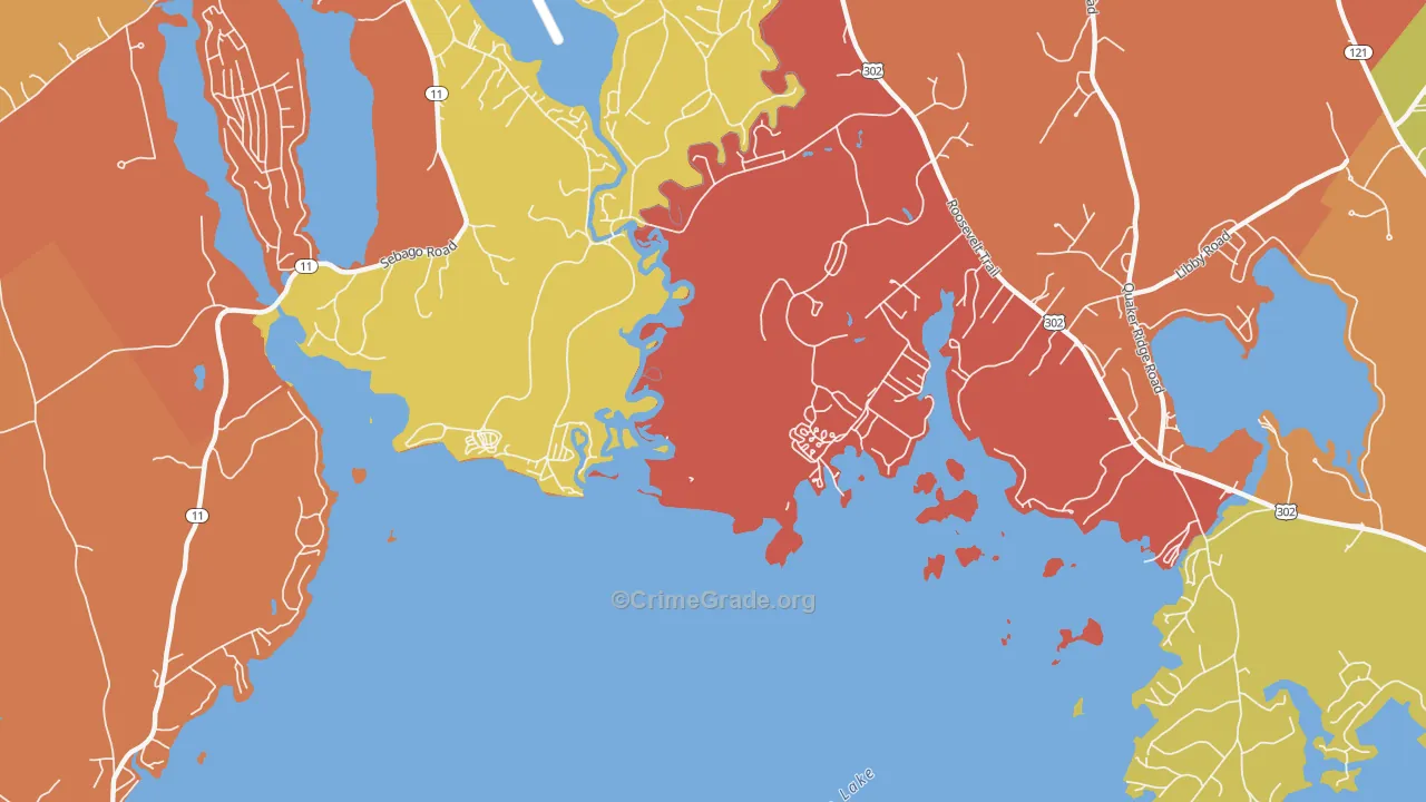 South Casco, ME Map of Murder Rates