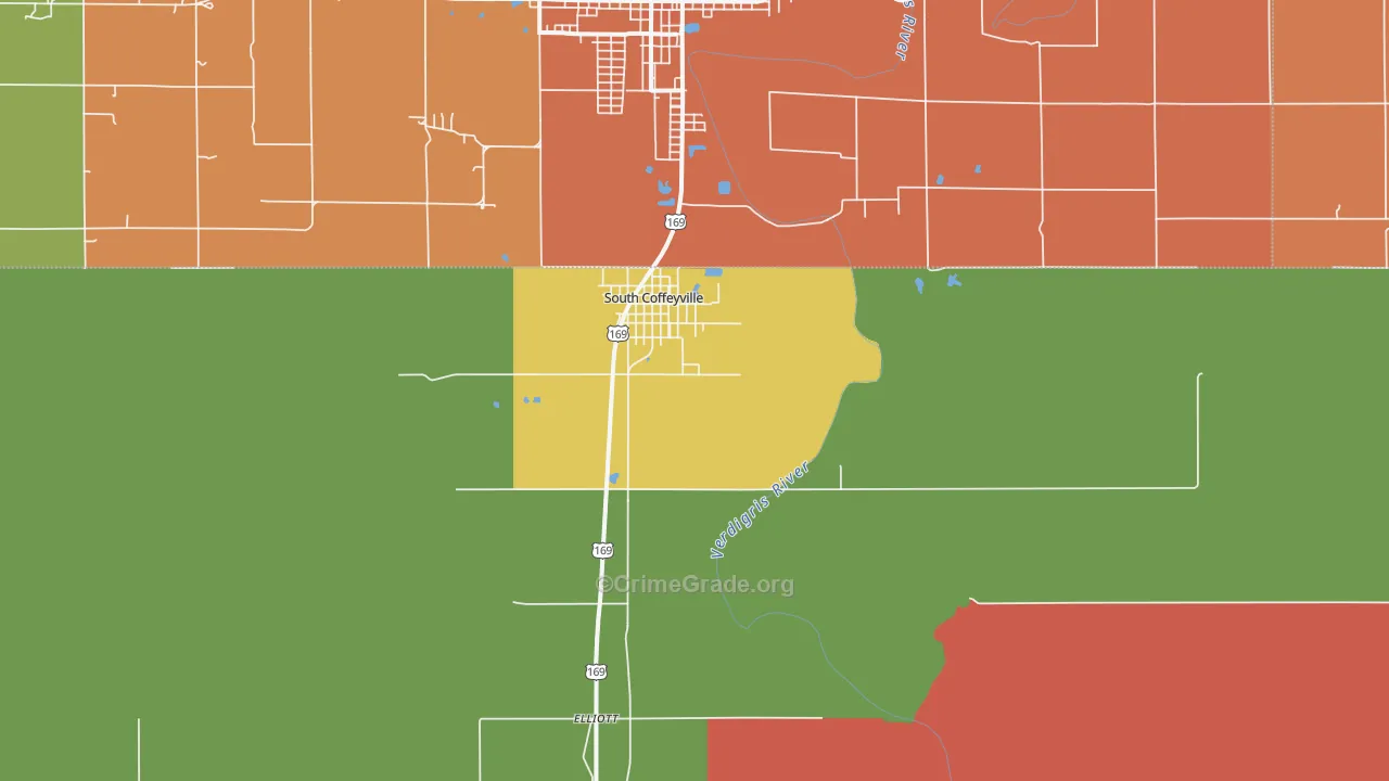 South Coffeyville, OK Map of Murder Rates