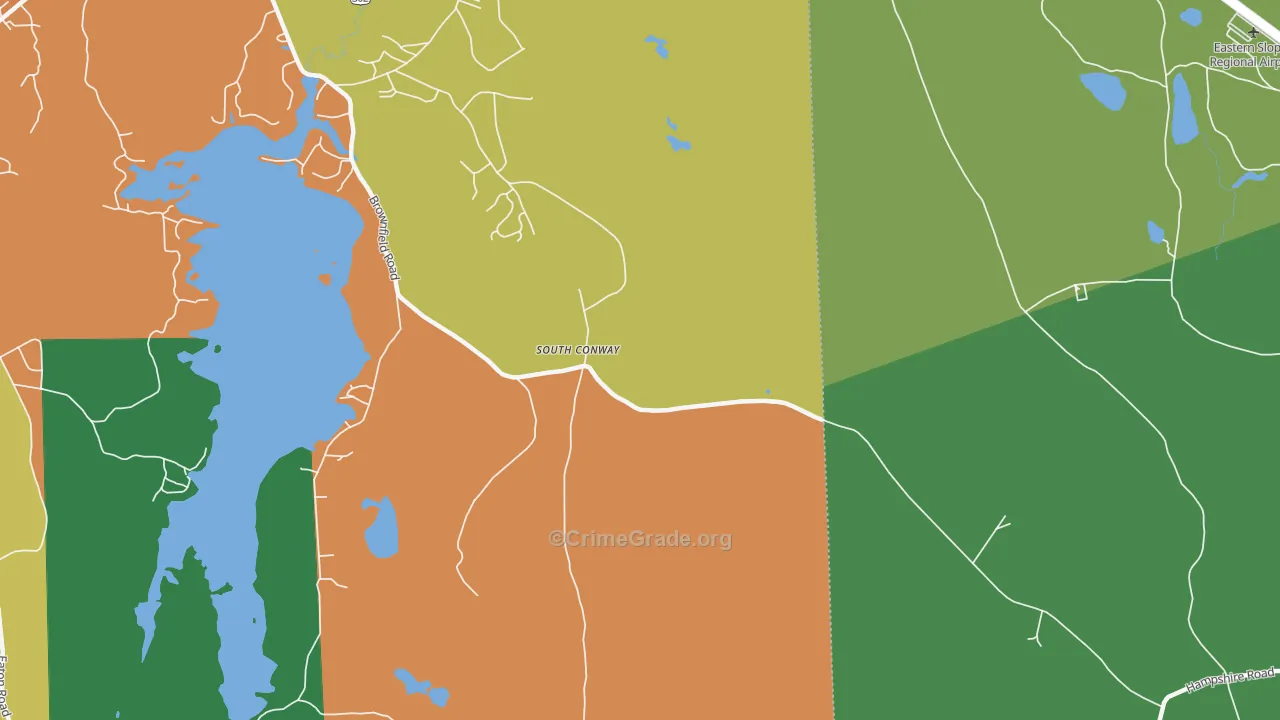 South Conway, NH Map of Murder Rates